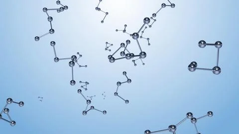 Molecular structure network atoms connecting science research background Stock Illustration