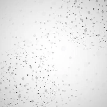 Molecular structure, network connection Stock Illustration