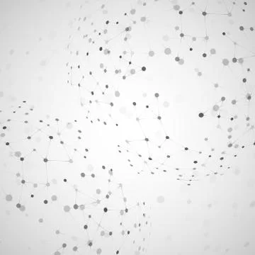 Molecular structure, network connection 스톡 일러스트