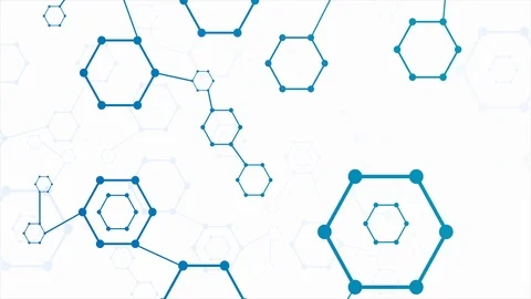 Molecular structure or molecular structural coding motion 4k video footage Stock Footage 124488904