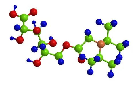 Molecular structure of Pangamic acid (so called pangamate or vitamin B15) Stock Illustration