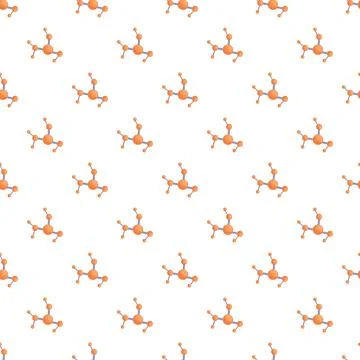 Molecular structure pattern creating a scientific background Stock Illustration