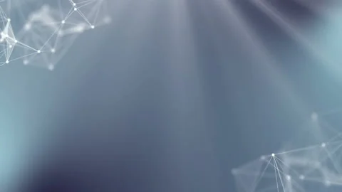 Molecular structure plexus with depth of field. Plexus and flares. For music Video stock 113510877