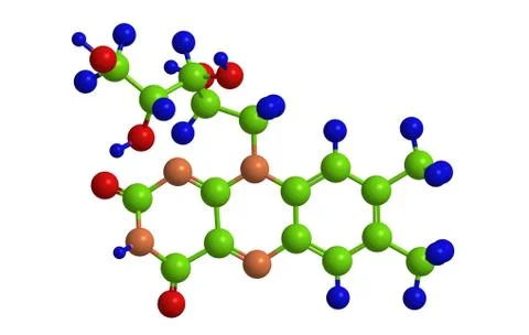 Molecular structure of pyridoxine (so called vitamin B2 or vitamin G) Stock Illustration