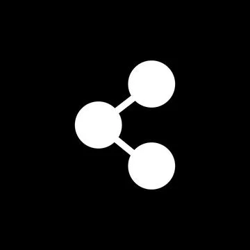 Molecular Structure Vector Icon - Biotech &amp; Medical Science Symbol Stock Illustration
