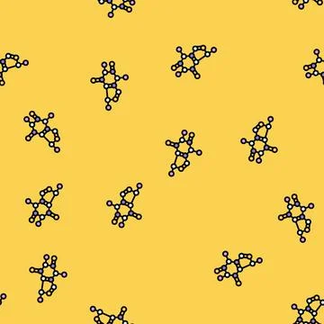 Molecular structure vector seamless pattern Illustrazione stock