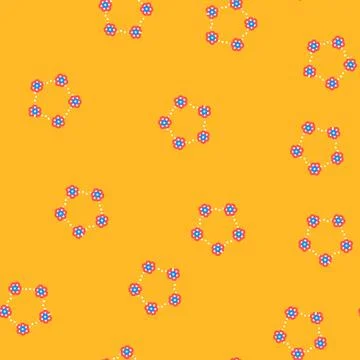 Molecular structure vector seamless pattern Stock Illustration