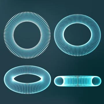 Molecular Structure Vector. Strand. Futuristic Connection. Abstract Molecule Illustrazione stock