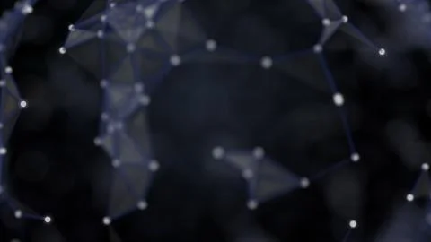Molecular technology background. Abstract model of molecules connection process. Illustrazione stock