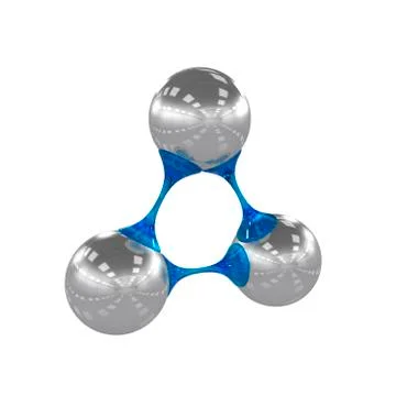 Molecule, 3D illustration 스톡 일러스트