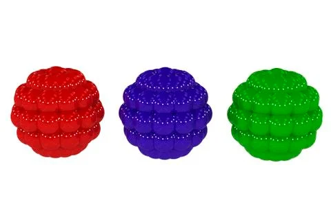 Molecule, 3D illustration Stockillustratie