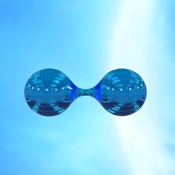 Molecule, 3D illustration Stockillustratie