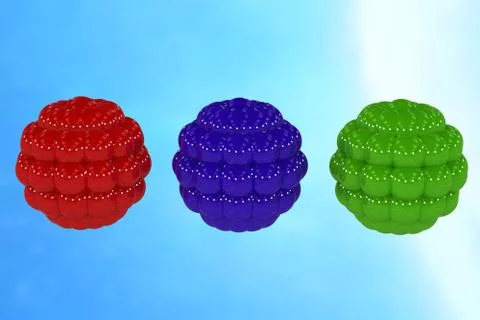 Molecule, 3D illustration Stock-Illustration
