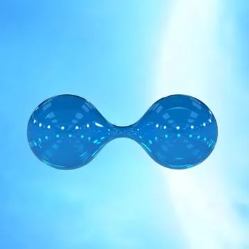 Molecule, 3D illustration Illustrazione stock