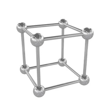 Molecule, 3D illustration Stockillustratie