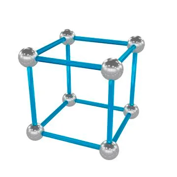 Molecule, 3D illustration 스톡 일러스트