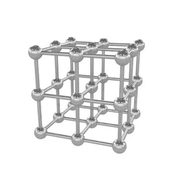 Molecule, 3D illustration 스톡 일러스트