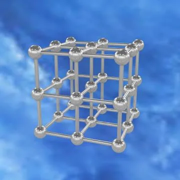 Molecule, 3D illustration 스톡 일러스트