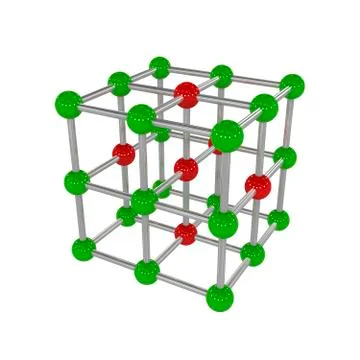 Molecule, 3D illustration Stockillustratie