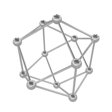 Molecule, 3D illustration Stock Illustration