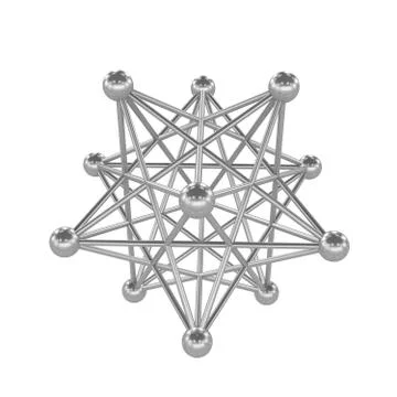 Molecule, 3D illustration 库存插图