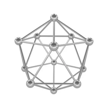 Molecule, 3D illustration Illustrazione stock