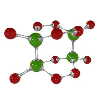 Molecule, 3D illustration Illustrazione stock