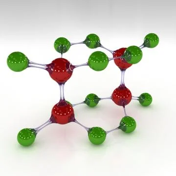Molecule, 3D illustration 스톡 일러스트