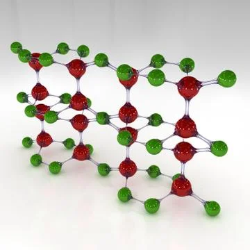 Molecule, 3D illustration Stock Illustration