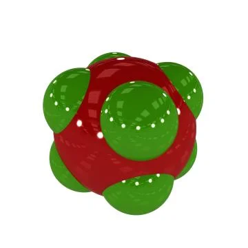 Molecule, 3D illustration Stockillustratie