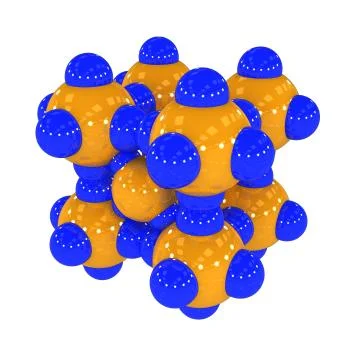 Molecule, 3D illustration Stockillustratie