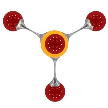 Molecule, 3D illustration Stock-Illustration