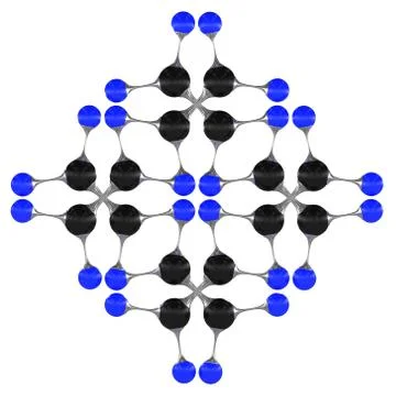 Molecule, 3D illustration Stockillustratie