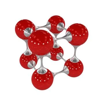Molecule, 3D illustration Illustrazione stock