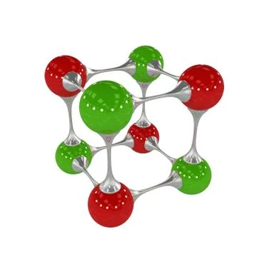Molecule, 3D illustration 库存插图