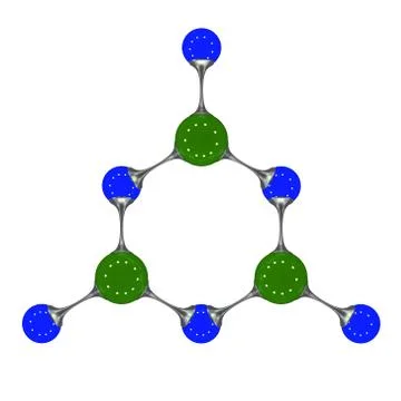 Molecule, 3D illustration 库存插图