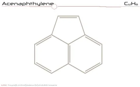 Molecule of Acenaphthylene Stock Illustration