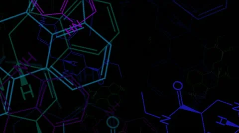 Molecule - Adrenalin Stock Footage 22132068