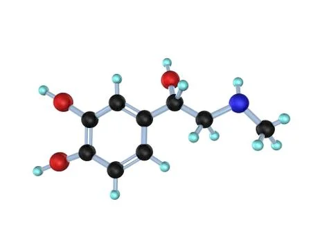 Molecule adrenaline 3d Stock Illustration