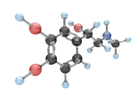 Molecule Adrenaline Stock Illustration