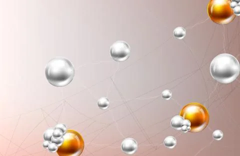 Molecule and communication background Stock Illustration