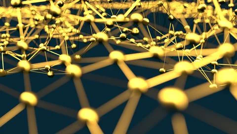 Molecule And Communication Background. Stock Illustration