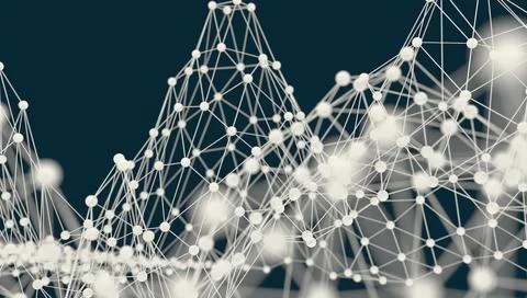 Molecule And Communication Background. Stock Illustration