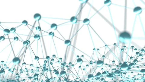 Molecule And Communication Background. Stock Illustration