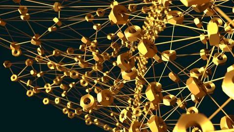 Molecule And Communication Background. Stock Illustration