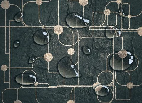 Molecule And Communication Background. Stock Illustration