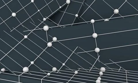 Molecule And Communication Background. Stock Illustration