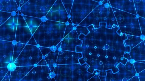 Molecule And Communication Background. Stock Illustration