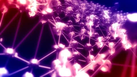 Molecule And Communication Background. Stock Illustration