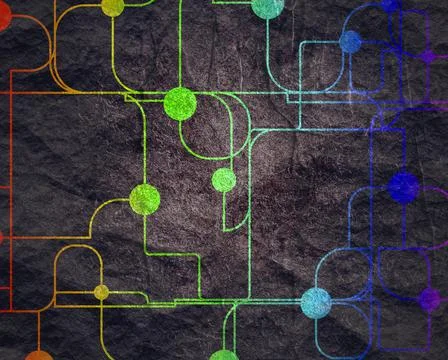 Molecule And Communication Background. Stock Illustration